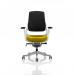 Zure White Shell Black Fabric Back Bespoke Colour Seat Senna Yellow KCUP0701