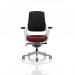 Zure White Shell Black Fabric Back Bespoke Colour Seat Ginseng Chilli KCUP0702