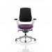 Zure White Shell Black Fabric Back Bespoke Colour Seat Tansy Purple KCUP0704