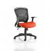 Zeus Mesh Back Task Operator Chair Bespoke Colour Seat Tabasco Orange KCUP0708