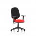 Eclipse Plus I Lever Task Operator Chair With Height Adjustable Arms Bespoke Colour Seat Bergamot Cherry KCUP0816