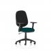 Eclipse Plus I Lever Task Operator Chair With Height Adjustable Arms Bespoke Colour Seat Maringa Teal KCUP0822