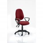 Eclipse II Lever Task Operator Chair Bespoke With Loop Arms In Ginseng Chilli KCUP0837