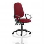 Eclipse XL Lever Task Operator Chair Bespoke With Loop Arms In Ginseng Chilli KCUP0901