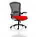 Houston Heavy Duty Task Operator Chair Black Mesh Back Bespoke Colour Seat Bergamot Cherry KCUP0993