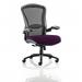 Houston Heavy Duty Task Operator Chair Black Mesh Back Bespoke Colour Seat Tansy Purple KCUP0997