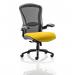 Houston Heavy Duty Task Operator Chair Black Mesh Back Bespoke Colour Seat Senna Yellow KCUP0999