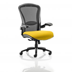 Houston Heavy Duty Task Operator Chair Black Mesh Back Bespoke Colour