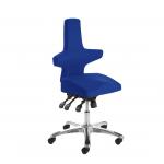 Saltire Posture Chair Black With Bespoke Colour in Stevia Blue KCUP1027