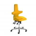 Saltire Posture Chair Black With Bespoke Colour in Senna Yellow KCUP1029