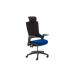 Molet Task Exec Black Frame Black Fabric Back Chair With Black Fabric Headrest With Bespoke Colour Seat Admiral Blue KCUP1067