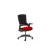 Molet Task Exec Black Frame Black Fabric Chair With Bespoke Colour Seat Orange KCUP1100