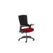 Molet Task Exec Black Frame Black Fabric Chair With Bespoke Colour Seat Ginseng Chilli KCUP1102