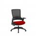 Molet Task Exec Black Frame Black Mesh Back Chair With Bespoke Colour Seat Orange KCUP1116