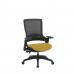 Molet Task Exec Black Frame Black Mesh Back Chair With Bespoke Colour Seat Yellow KCUP1117