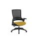 Molet Task Exec Black Frame Black Mesh Back Chair With Bespoke Colour Seat Yellow KCUP1117