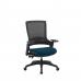 Molet Task Exec Black Frame Black Mesh Back Chair With Bespoke Colour Seat Teal KCUP1119
