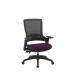 Molet Task Exec Black Frame Black Mesh Back Chair With Bespoke Colour Seat Purple KCUP1120