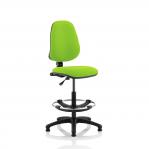 Eclipse I Lever Task Operator Chair Lime Fully Bespoke Colour With Hi Rise Draughtsman Kit KCUP1123