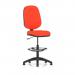 Eclipse Plus I Lever Task Operator Chair With High Rise Draughtsman Kit Bespoke Colour Back And Seat Tabasco Orange KCUP1125