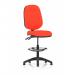 Eclipse Plus II Lever Task Operator Chair With High Rise Draughtsman Kit Bespoke Colour Back And Seat Tabasco Orange KCUP1149