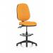 Eclipse Plus II Lever Task Operator Chair With High Rise Draughtsman Kit Bespoke Colour Back And Seat Senna Yellow KCUP1150