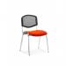 In this picture, we see a stylish and modern bright orange mesh back office chair with a dynamic design. The chrome frame adds a sleek touch, while the bespoke colour and customisable options offer versatility. The minimum order quantity is 4, and pricing is individual.
