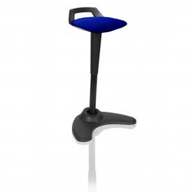 Spry Stool Black Frame Bespoke Colour Seat Stevia Blue KCUP1207