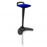 Spry Stool Black Frame Bespoke Colour Seat Admiral Blue KCUP1207