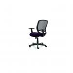 Mave Task Operator Chair Black Mesh With Arms Bespoke Colour Seat Purple KCUP1266