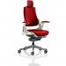 Zure White Shell With Headrest Bespoke Colour Back And Seat Bergamot Cherry KCUP1282