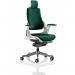 Zure White Shell With Headrest Bespoke Colour Back And Seat Maringa Teal KCUP1286