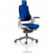 Zure White Shell With Headrest Bespoke Colour Back And Seat Stevia Blue KCUP1288