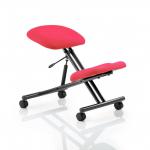 Kneeling Stool Black Frame Bespoke Colour Bergamot Cherry KCUP1290