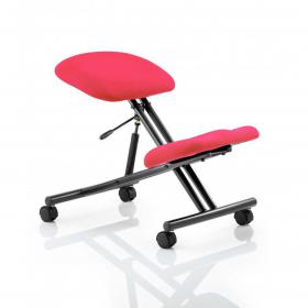 Kneeling Stool Black Frame Bespoke Colour Bergamot Cherry KCUP1290