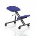 Kneeling Stool Black Frame Bespoke Colour Stevia Blue KCUP1292