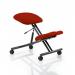 Kneeling Stool Black Frame Bespoke Colour Tabasco Orange KCUP1293