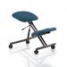 Kneeling Stool Black Frame Bespoke Colour Maringa Teal KCUP1296