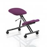 Kneeling Stool Black Frame Bespoke Colour Tansy Purple KCUP1297