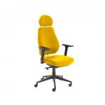 Chiro Plus Lite With Headrest Fully Upholstered Senna Yellow KCUP1344