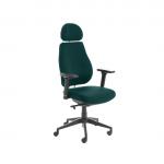 Chiro Plus Lite With Headrest Fully Upholstered Maringa Teal KCUP1345