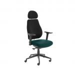 Chiro Plus Lite With Headrest Upholstered Seat Only Maringa Teal KCUP1353