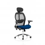 Sanderson II Mesh Back Chair Bespoke Colour Seat Stevia Blue KCUP1359