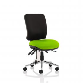 Chiro Medium Back Bespoke Colour Seat Myrrh Green No Arms KCUP1509