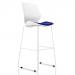 Florence White Frame High Stool in Stevia Blue KCUP1540
