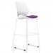 Florence White Frame High Stool in Tansy Purple KCUP1545