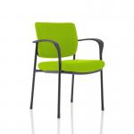 Brunswick Deluxe Black Frame Bespoke Colour Back And Seat Myrrh Green With Arms KCUP1575