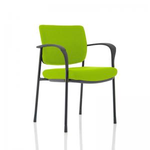 Photos - Computer Chair Brunswick Deluxe Black Frame Bespoke Colour Back And Seat Myrrh Green 