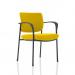 Brunswick Deluxe With Arms Black Frame Bespoke Colour Back And Seat Senna Yellow KCUP1576