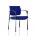 Brunswick Deluxe With Arms Black Frame Bespoke Colour Back And Seat Stevia Blue KCUP1577